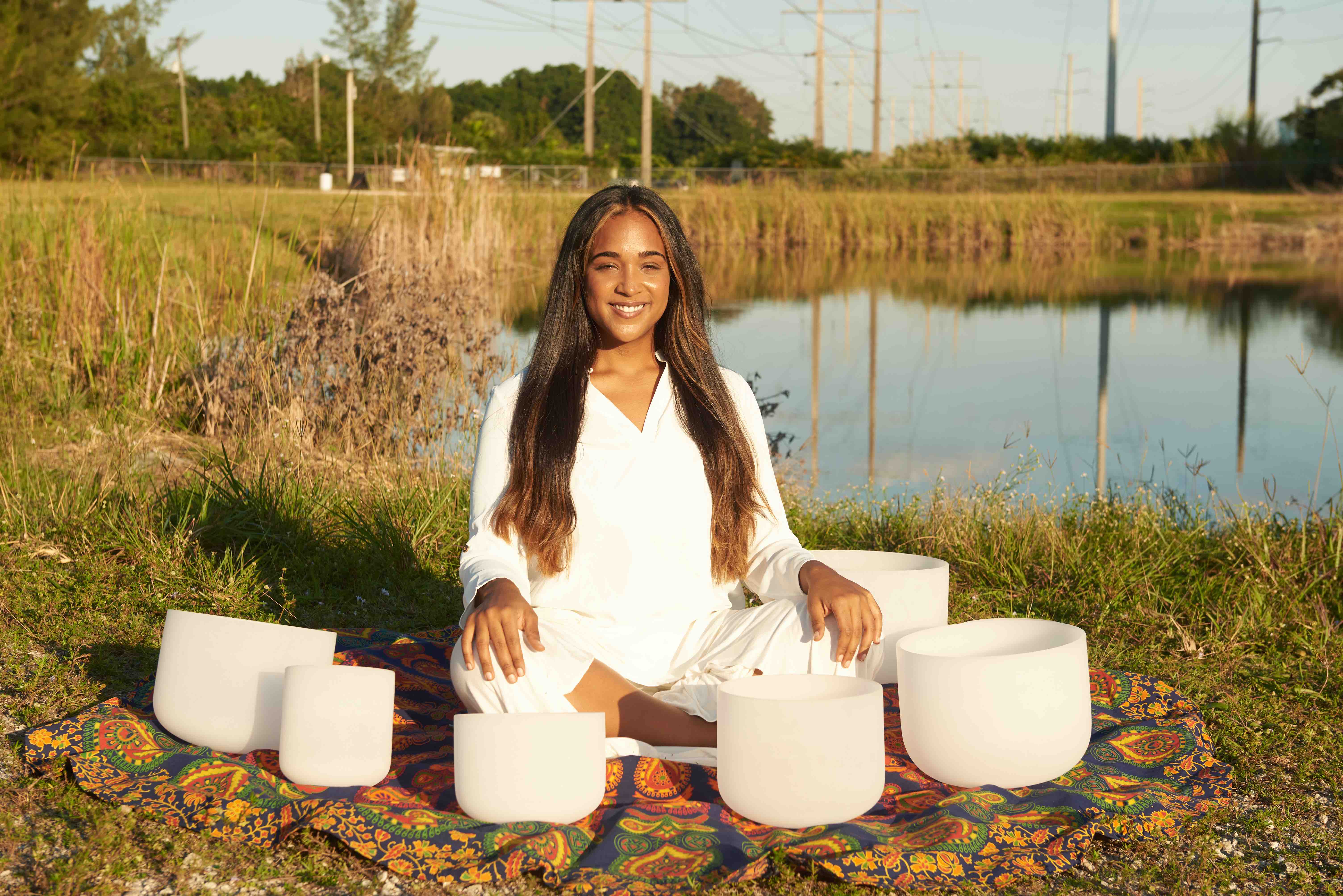 sound bowl practitioner, Dr. Steph Tavarez