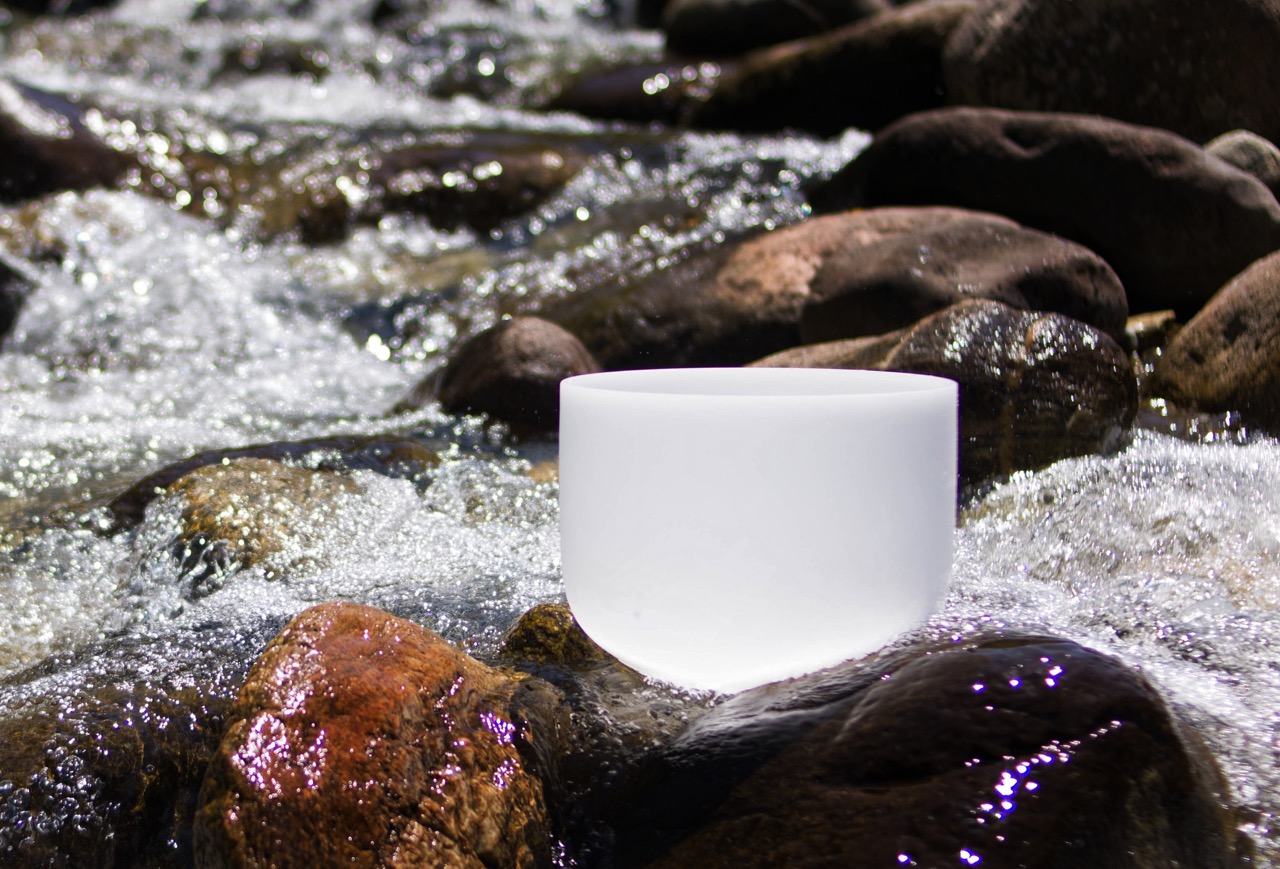 sound bowl in river